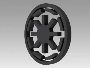 galactic republic galactic empire symbol logo 3D Print Model