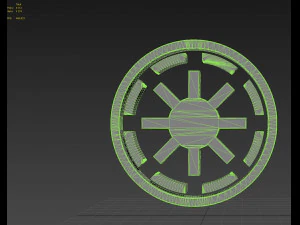 galactic republic galactic empire symbol logo 3D Print Model