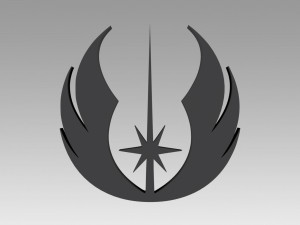 jedi order galactic empire symbol logo 3D Print Model