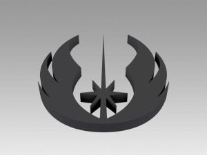 jedi order galactic empire symbol logo 3D प्रिंट मॉडल