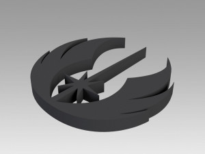 jedi order galactic empire symbol logo 3D प्रिंट मॉडल