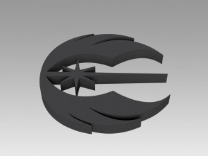 jedi order galactic empire symbol logo 3D प्रिंट मॉडल