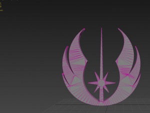 jedi order galactic empire symbol logo 3D प्रिंट मॉडल