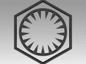 first order galactic empire symbol logo 3D Print Model