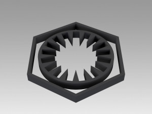 first order galactic empire symbol logo Model Cetak 3D