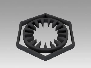 first order galactic empire symbol logo 3D Print Model