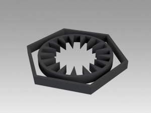 first order galactic empire symbol logo Model Cetak 3D