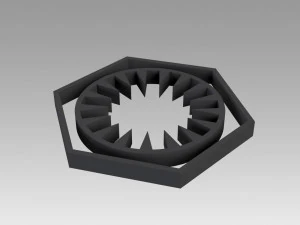 first order galactic empire symbol logo 3D Print Model