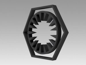 first order galactic empire symbol logo Model Cetak 3D