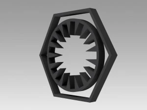 first order galactic empire symbol logo 3D Print Model