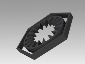 first order galactic empire symbol logo Model Cetak 3D
