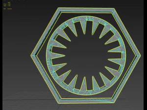 first order galactic empire symbol logo 3D Print Model
