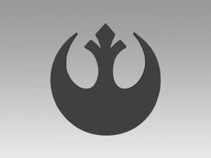 विद्रोही गठबंधन गैलेक्टिक साम्राज्य प्रतीक 3D प्रिंट मॉडल