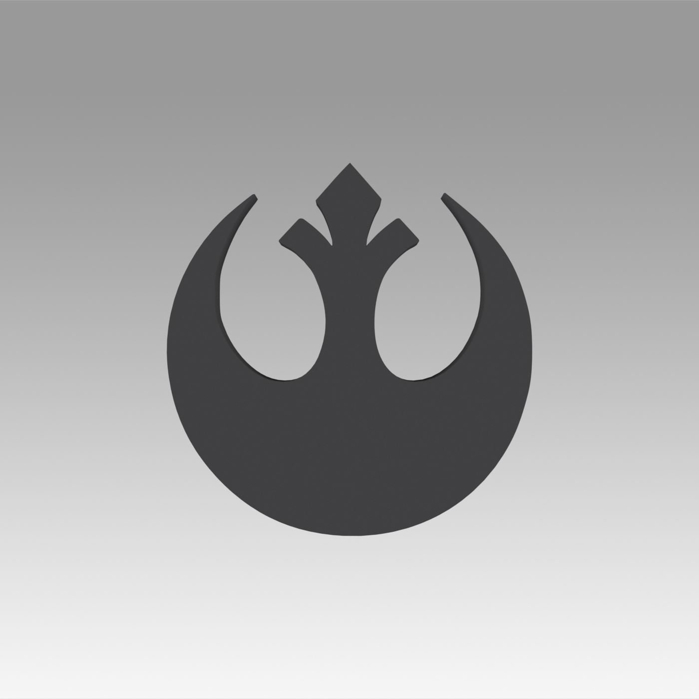 Obj symbol. Rebel Alliance лого. Rebel Alliance symbol. Знак Rebel Alliance. Логотип Звездные войны 3д модель.