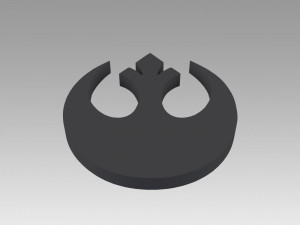 rebel alliance galactic empire symbol 3D Print Model