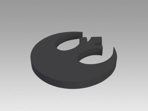 rebel alliance galactic empire symbol 3D Print Model