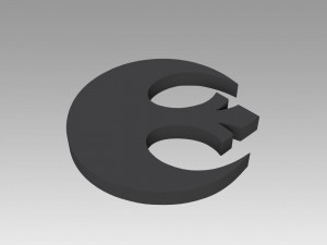 rebel alliance galactic empire symbol 3D Print Model