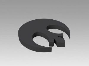 rebel alliance galactic empire symbol 3D Print Model