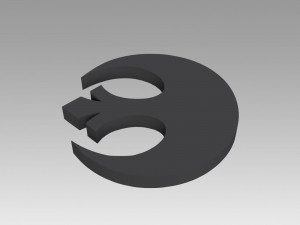 rebel alliance galactic empire symbol 3D Print Model