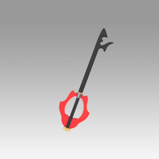 kingdom hearts riku keybladeof heart key blade cosplay prop Modèles 3D en vedette .c4d .max .obj .3ds .fbx .stl .blend 
