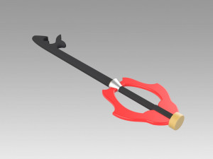 kingdom hearts riku keybladeof heart key blade cosplay prop Modèles 3D en vedette