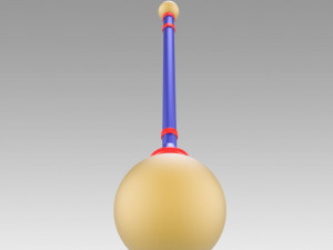yu-gi-oh mana staves cosplay prop 3D 打印模型