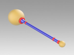 yu-gi-oh mana staves cosplay prop 3D 打印模型