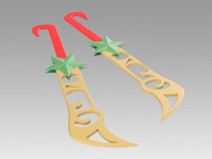 league of legends katarina the sinister blade two dagger 3D-Druckmodell