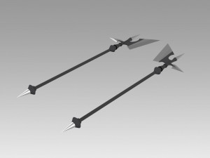 fate grand order berserker asterios sprite 1 two hatchets 3D 프린트 모델