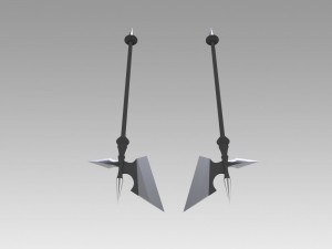 fate grand order berserker asterios sprite 1 two hatchets 3D 프린트 모델