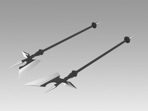 fate grand order berserker asterios sprite 1 two hatchets 3D 프린트 모델