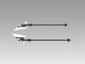 fate grand order berserker asterios sprite 1 two hatchets 3D 프린트 모델