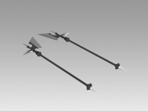 fate grand order berserker asterios sprite 1 two hatchets 3D 프린트 모델