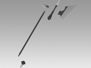 fate grand order berserker asterios sprite 1 two hatchets 3D 프린트 모델