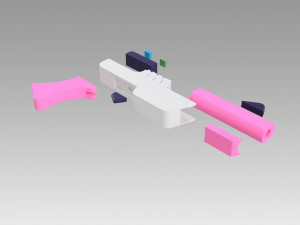 league of legends lol arcade miss fortune two cosplay Modello di stampa 3D