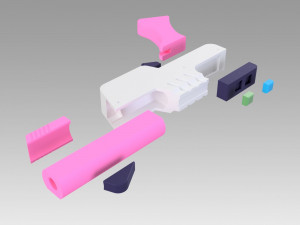 league of legends lol arcade miss fortune two cosplay Modello di stampa 3D