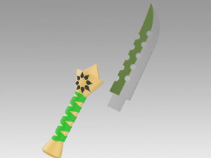 the seven deadly sins meliodas lost bane sword cosplay 3D Принт Модель