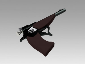 girl frontline thompson center contender cosplay 3D प्रिंट मॉडल