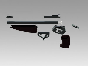girl frontline thompson center contender cosplay 3D प्रिंट मॉडल