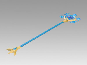 league of legends lol winter wonder soraka skin wands 3D Druckmodell