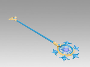 league of legends lol winter wonder soraka skin wands 3D Druckmodell
