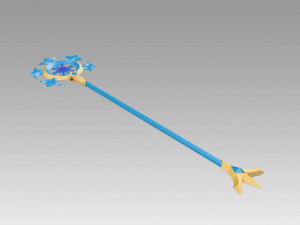 league of legends lol winter wonder soraka skin wands 3D Druckmodell