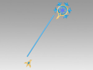 league of legends lol winter wonder soraka skin wands 3D Druckmodell