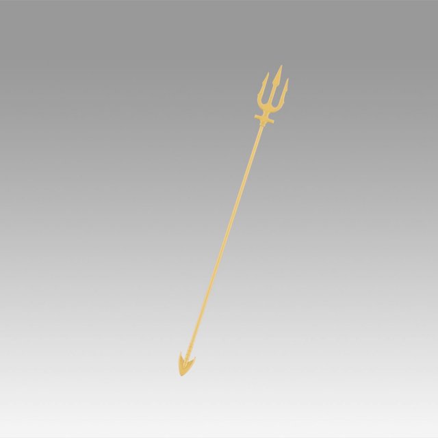 dc aquaman arthur curry trident cosplay 3D Print Model .c4d .max .obj .3ds .fbx .stl .blend 