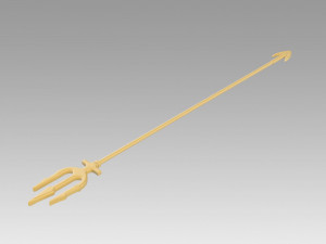 dc aquaman arthur curry trident cosplay 3D Print Model
