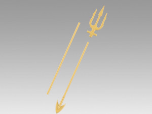 dc aquaman arthur curry trident cosplay 3D Print Model