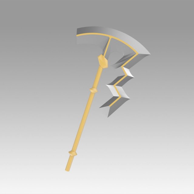 fire emblem awakening libera riviera axe cosplay prop 3D Baskı Modeli .c4d .max .obj .3ds .fbx .stl .blend 