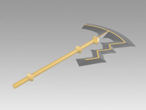 fire emblem awakening libera riviera axe cosplay prop 3D Baskı Modeli