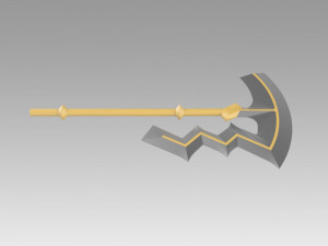 fire emblem awakening libera riviera axe cosplay prop 3D Baskı Modeli
