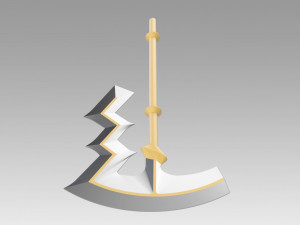 fire emblem awakening libera riviera axe cosplay prop 3D Baskı Modeli